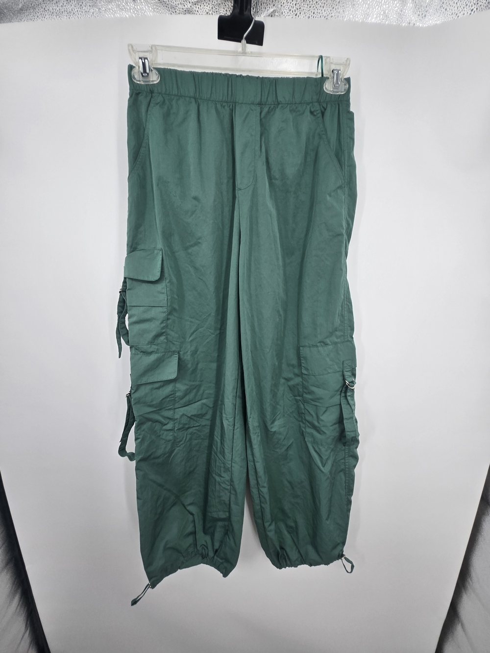 BUCKETLIST Green Wide Leg Cargo Pants Small (8871)